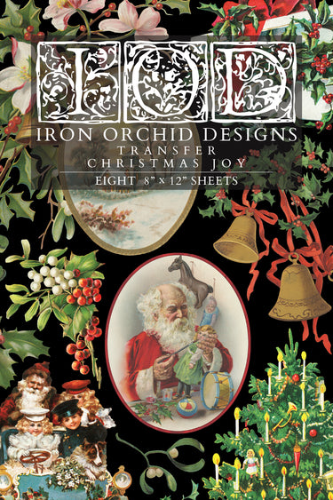 Christmas Joy IOD Transfer 8x12 Pad™-Iron Orchid Designs